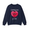 Navy Blue Sweatshirt Compassion is Cool Heart