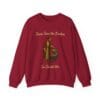 Cardinal Red Sweatshirt Jesus Saw the Broken Woman