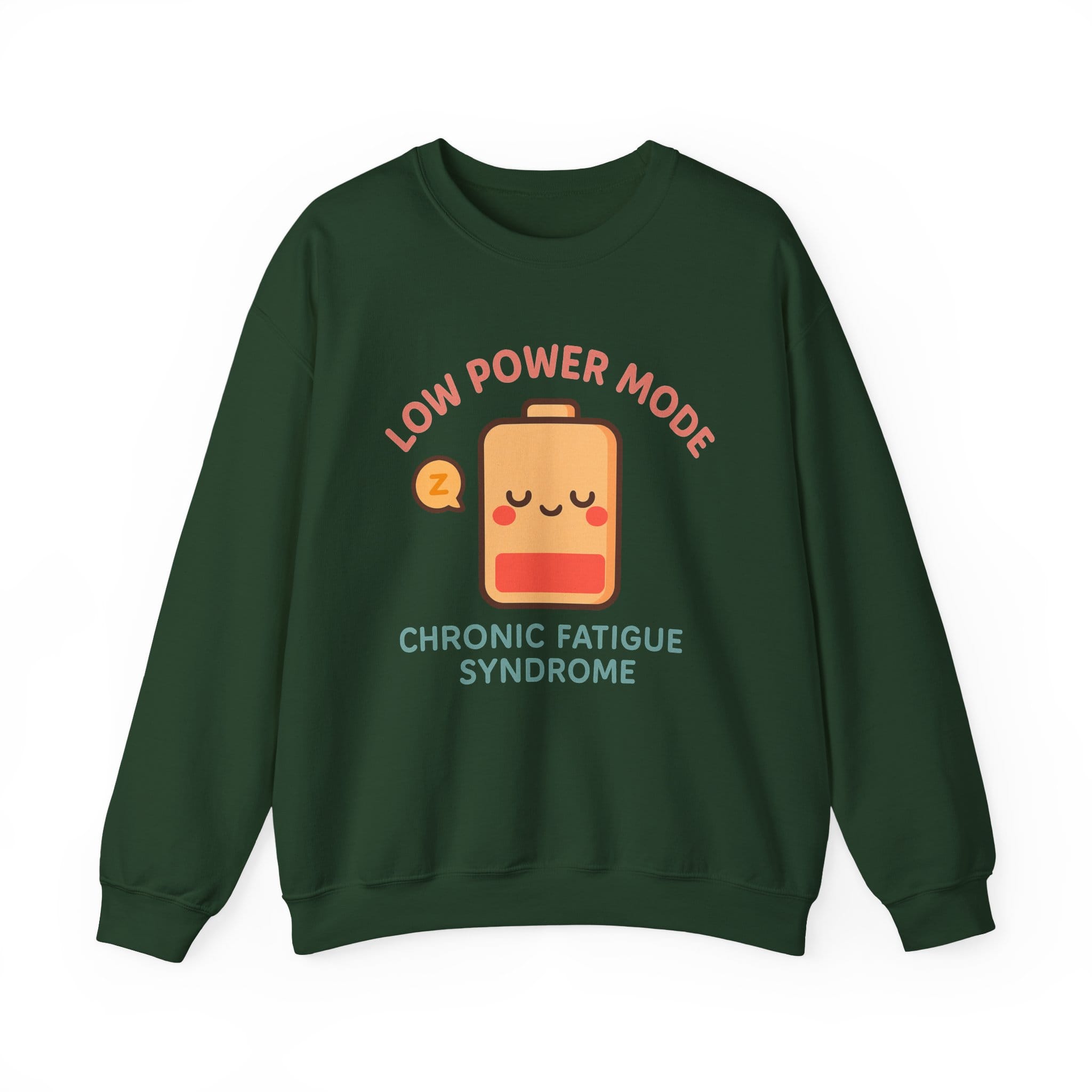Forest Green Sweatshirt Low Power Mode Battery
