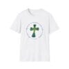 White Short Sleeve Tee Faith over Fatigue Cross