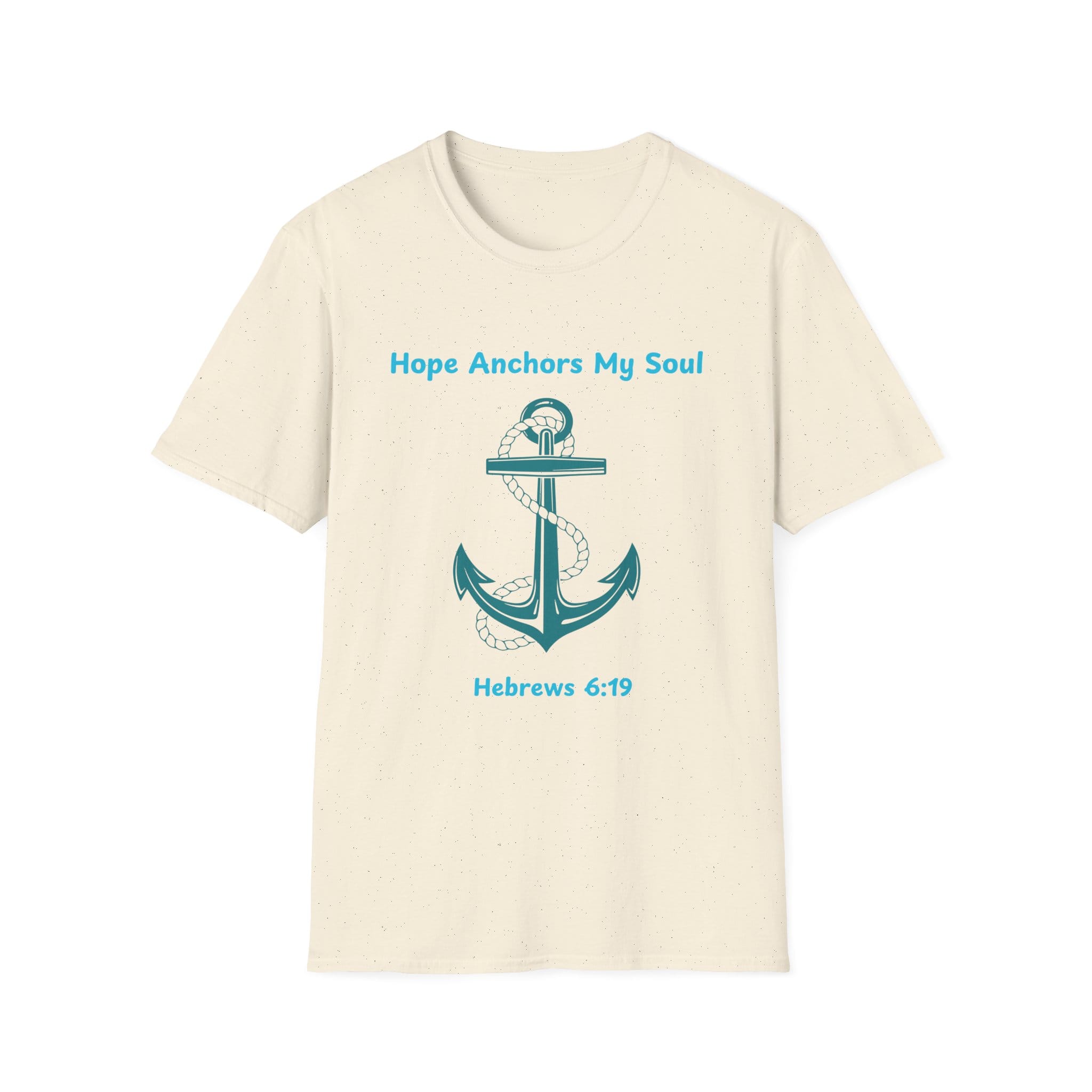 Natural Short Sleeve Tee Hope Anchors my Soul