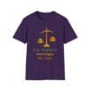 Purple Short Sleeve Tee Kindness Outweighs Pain