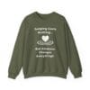 Military Green Sweatshirt Kindness Changes Everything