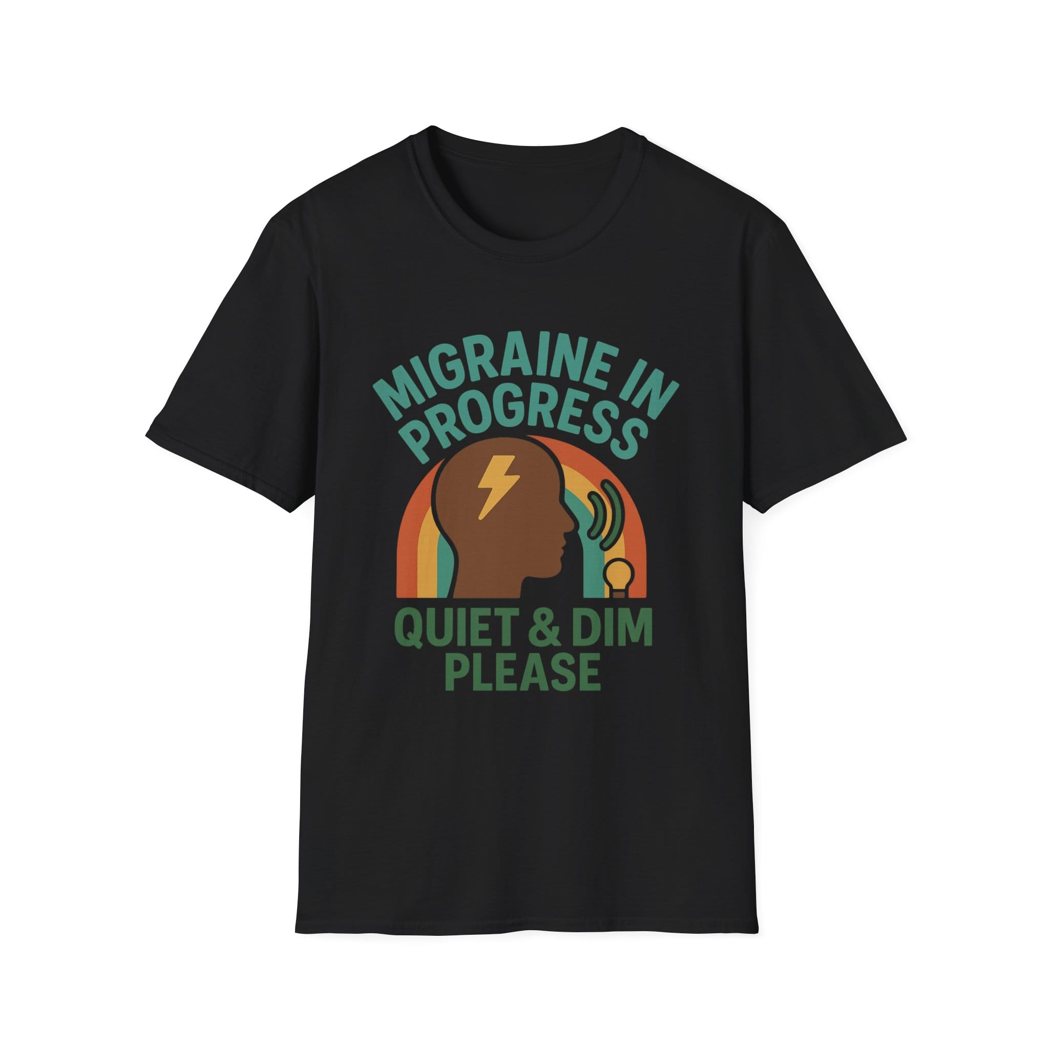 Black Short Sleeve Tee Quiet & Dim Migraine