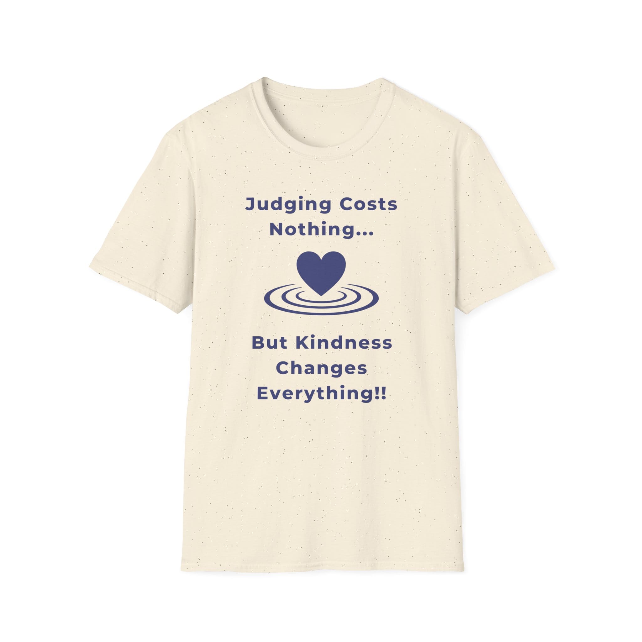 Natural Short Sleeve Tee Kindness Changes Everything