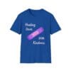 Royal Blue Short Sleeve Tee Healing Kindness Bandaid