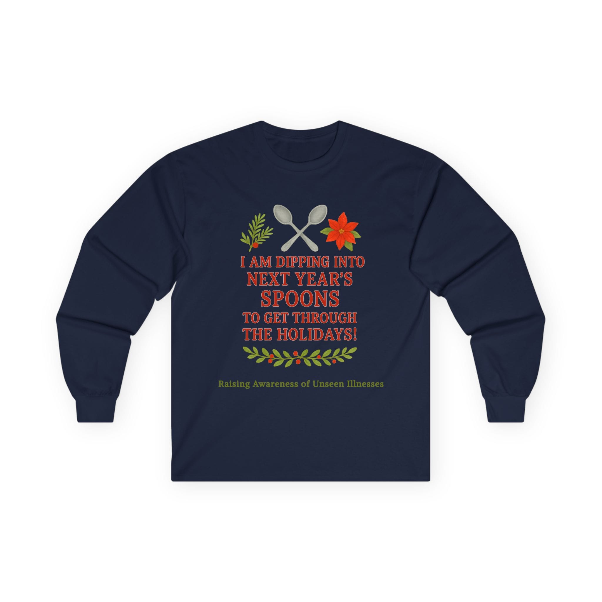 Navy Blue Long Sleeve Tee Dipping into Next Year's Spoons