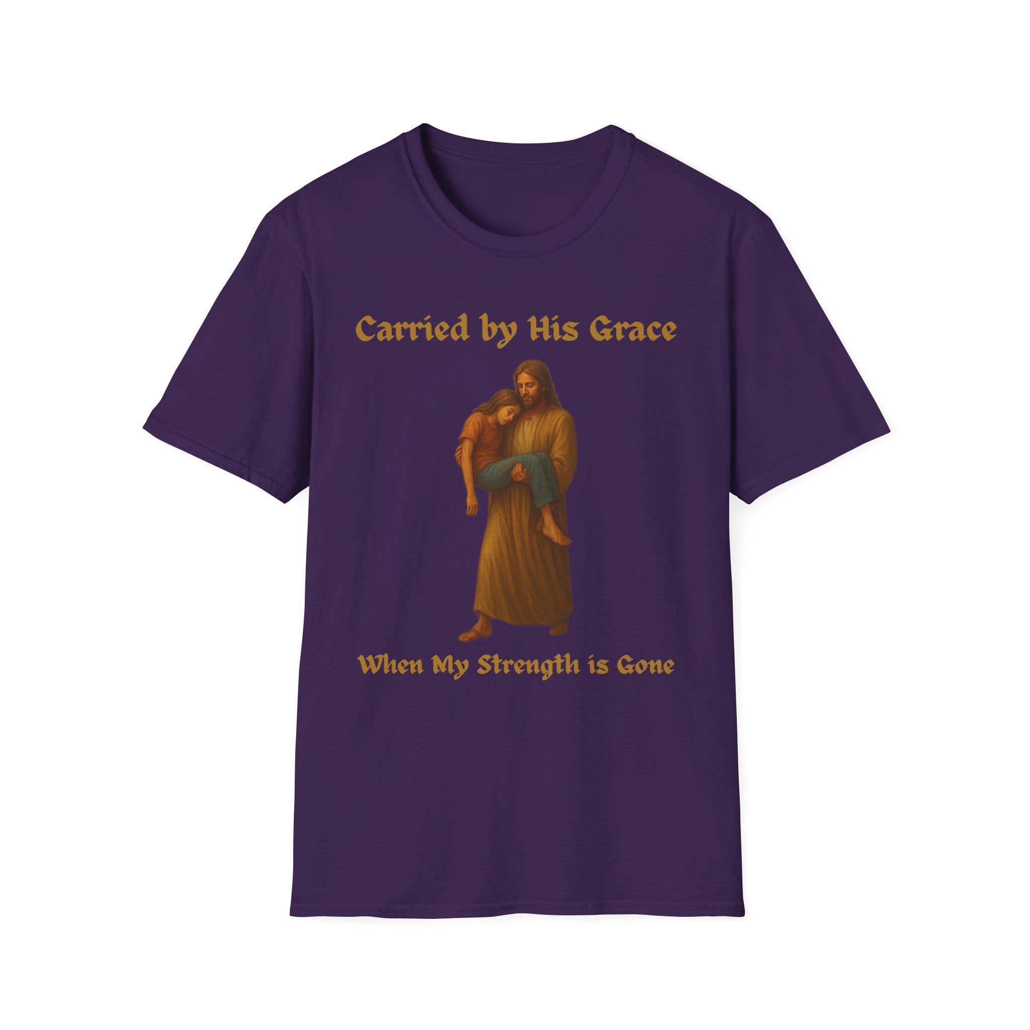 Purple Short Sleeve Tee Carried by His Grace