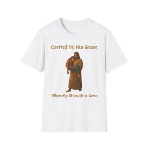 White Short Sleeve Tee Carried by His Grace