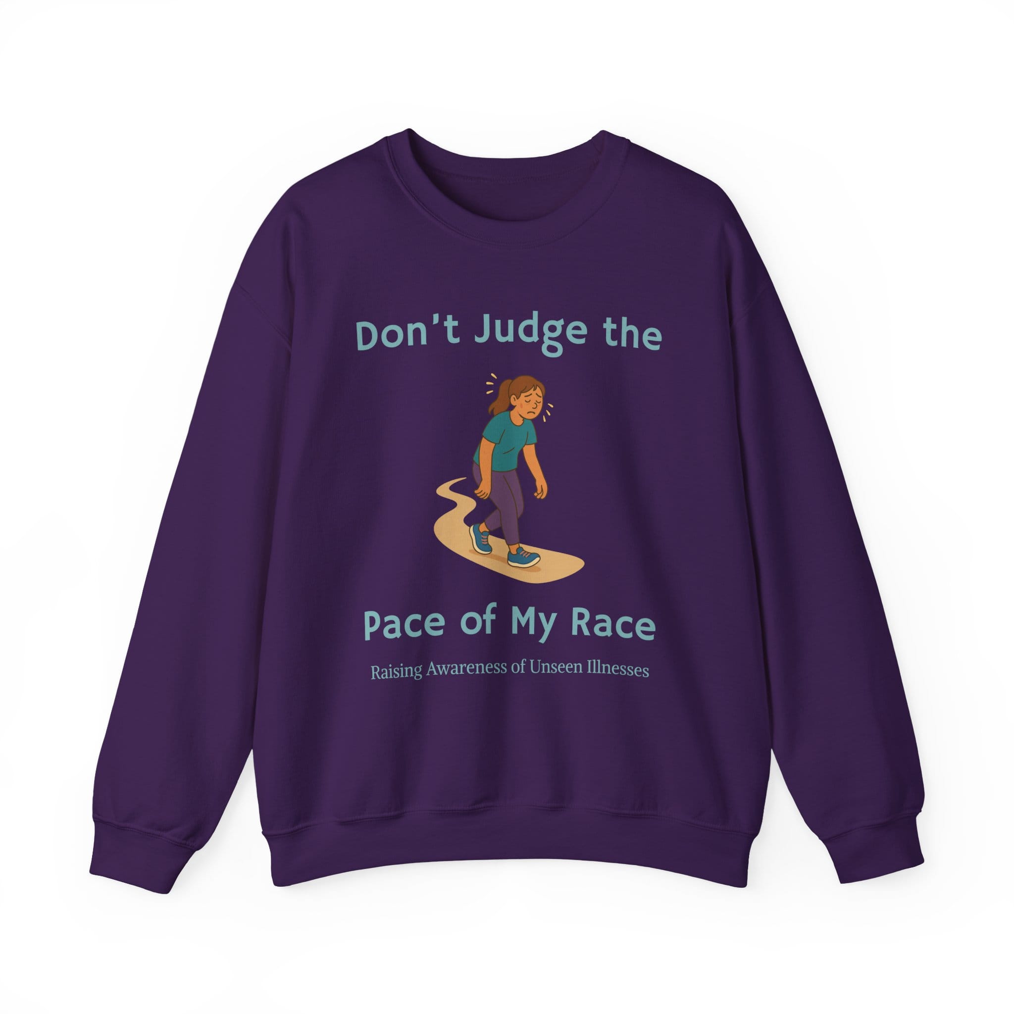 Purple Sweatshirt Pace of my Race Woman