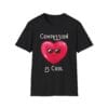 Black Short Sleeve Tee Compassion is Cool Heart
