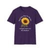 Purple Short Sleeve Tee Keep Your Face to the Sun(flower)