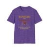 Heather Purple Short Sleeve Tee Running on Empty Gauge