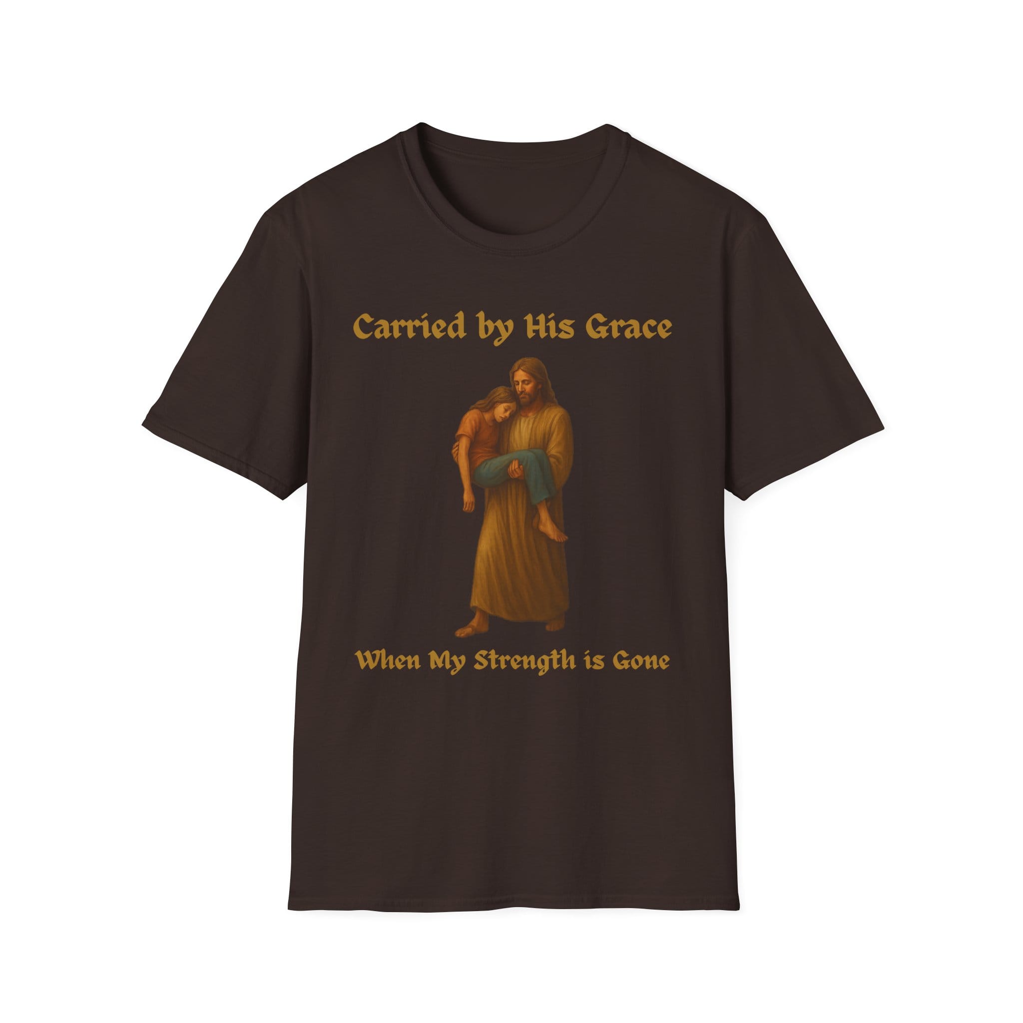 Dark Chocolate Short Sleeve Tee Carried by His Grace