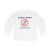 White Long Sleeve Tee Kindness=Comfort No Pills