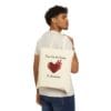 Natural Canvas Tote Jesus Saw the Broken Hearted