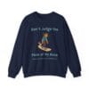 Navy Blue Sweatshirt Pace of my Race Woman