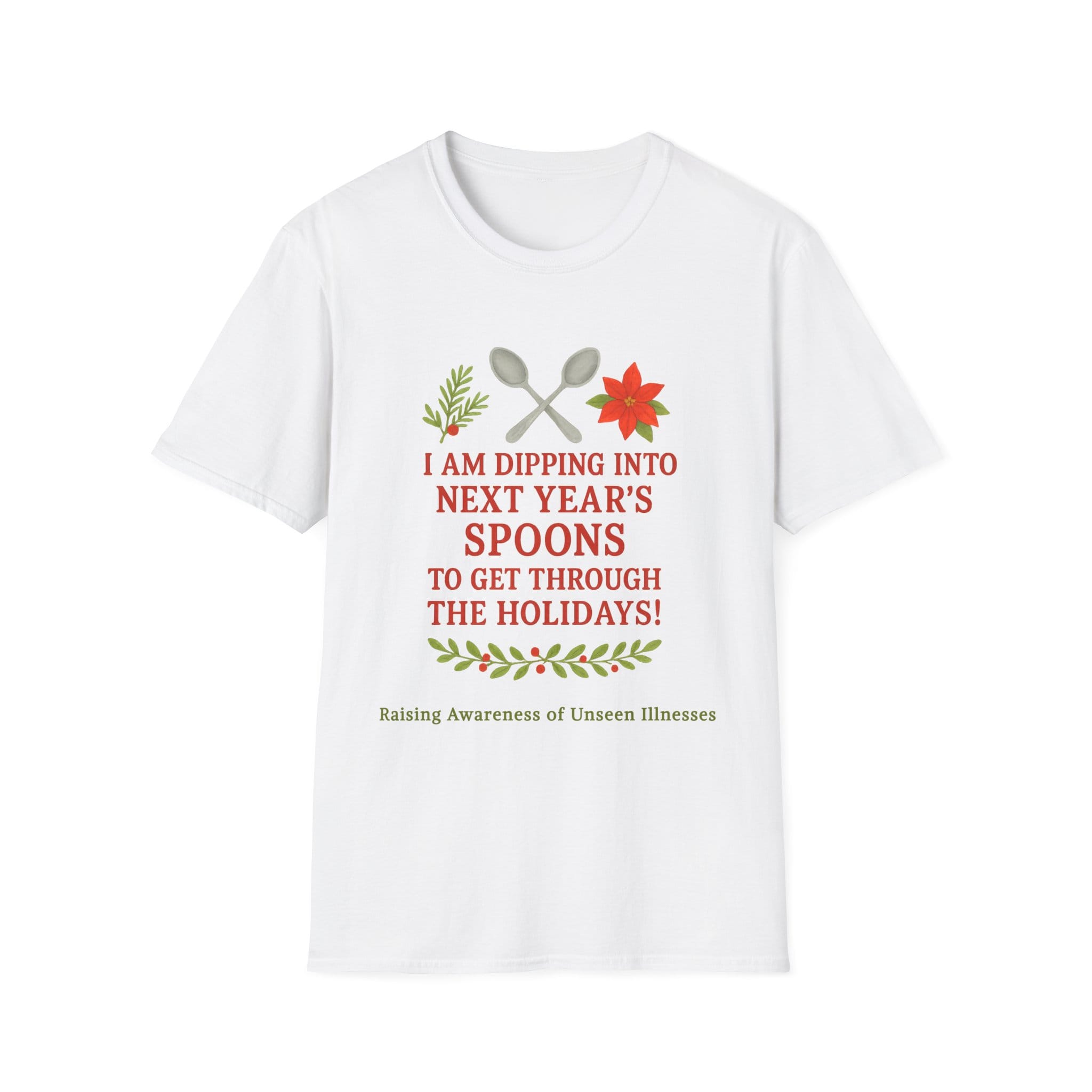 White Short Sleeve Tee Dipping into Next Year's Spoons