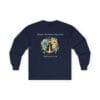 Navy Blue Long Sleeve Tee Hope Anchors My Soul Floral