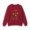Cardinal Red Sweatshirt Kindness Outweighs Pain