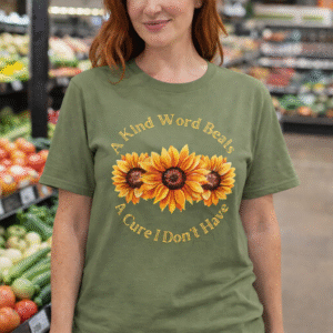 "A Kind Word Beats a Cure I Don’t Have" Short Sleeve Tee