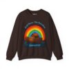 God Owns The Rainbow Noah's Ark Sweatshirt in Dark Chocolate