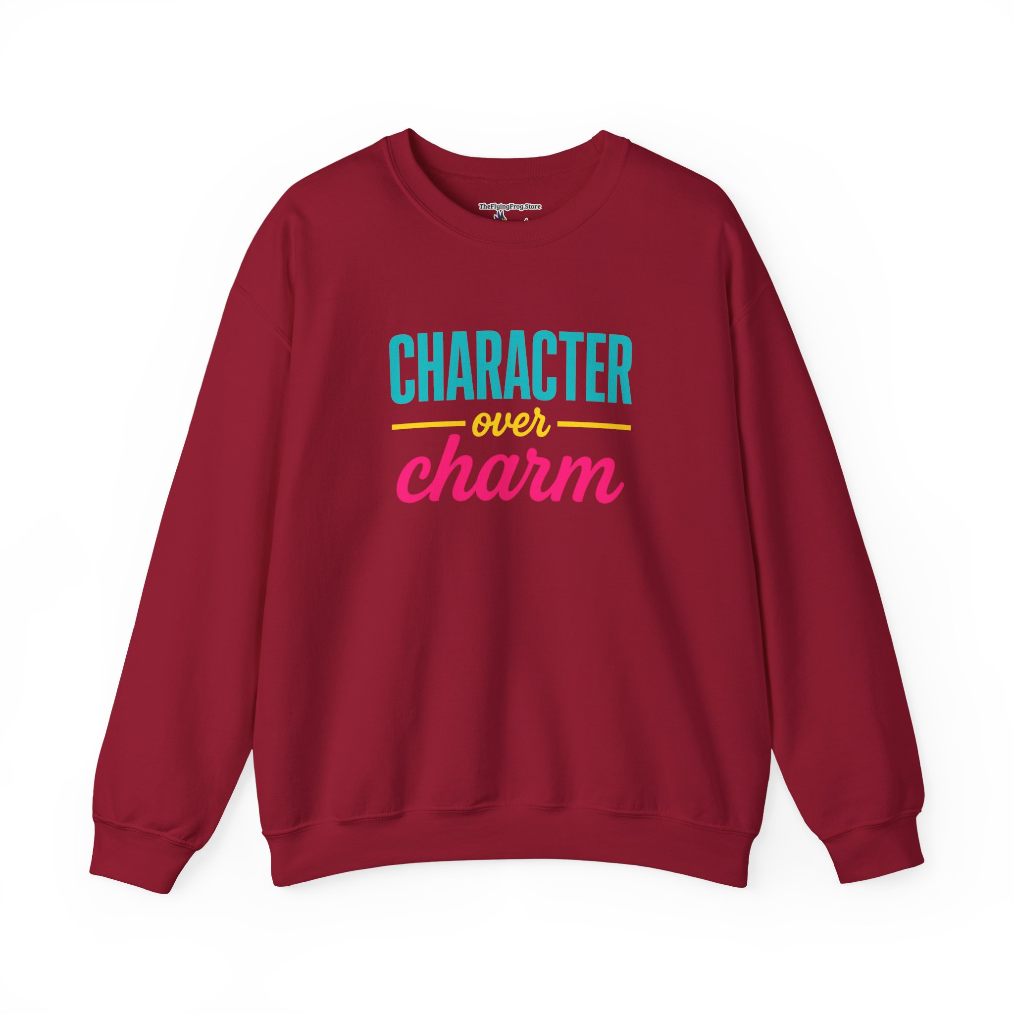 Character Over Charm Sweatshirt in Cardinal Red