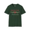 Deck the Halls with Extra Naps Short Sleeve T-shirt in Forest Green, front view