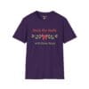 Deck the Halls with Extra Naps Short Sleeve T-shirt in Purple, front view
