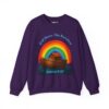 God Owns The Rainbow Noah's Ark Sweatshirt in Purple