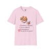 Cookies Cocoa Compassion Short Sleeve T-Shirt, Light Pink, front view