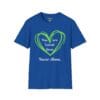You are Loved, Seen, Never Alone Short Sleeve Tee in Royal Blue, front view