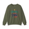 Worship Is My Vibe Sweatshirt in Military Green