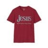 12225614263836075905_2048.jpeg Jesus: My Reason to Keep Going Short Sleeve T-shirt in Cardinal Red, front view