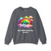 God's Rainbow was First Sweatshirt in Charcoal