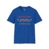 Deck the Halls with Extra Naps Short Sleeve T-shirt in Royal Blue, front view