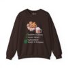 Cookies, Cocoa, Compassion Sweatshirt in Dark Chocolate