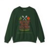 Dipping Into Next Year's Spoons Holiday Sweatshirt in Forest Green