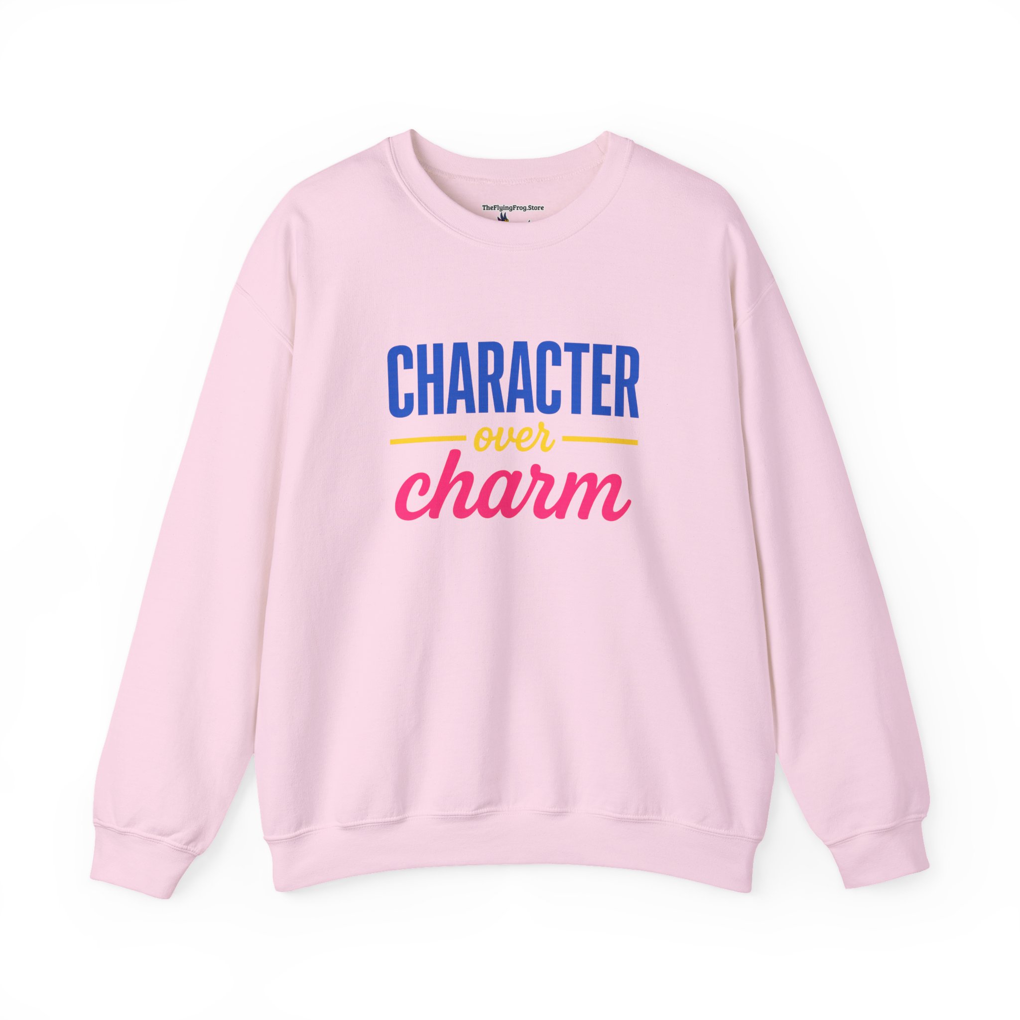 Character Over Charm Sweatshirt in Light Pink