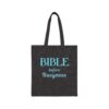 Bible Before Busyness Canvas Tote in Black