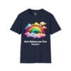 God's Rainbow was First Short Sleeve T-shirt in Navy blue
