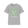 You are Loved, Seen, Never Alone Short Sleeve Tee in Sport Gray, front view