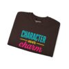 Character Over Charm Sweatshirt in Dark Chocolate folded