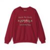 Deck the Halls with Extra Naps Sweatshirt in Cardinal Red