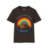 God Owns The Rainbow Noah's Ark short Sleeve T-shirt in Dark Chocolate