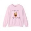 Pumpkin Spice and Pacing Myself Sweatshirt in Light Pink