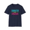 Character over Charm Short Sleeve T-shirt in Navy Blue, front view