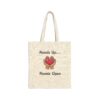 Hands Up... Hearts Open Canvas Tote in Natural