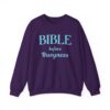 Bible before Busyness Sweatshirt in Purple