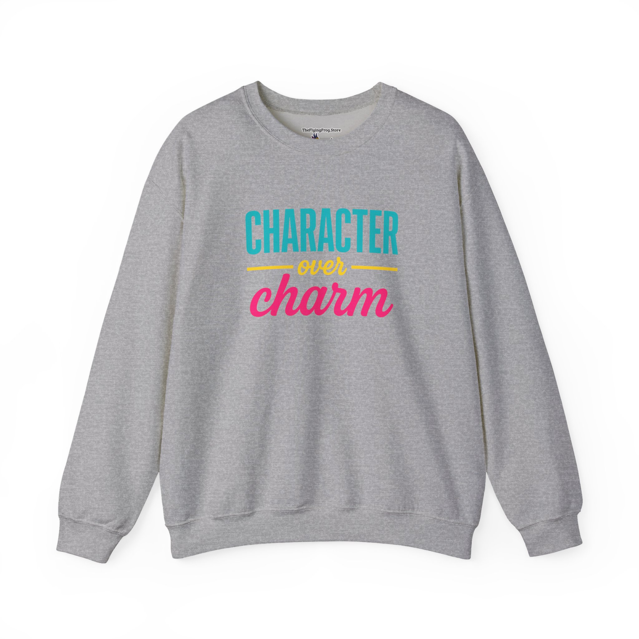 Character Over Charm Sweatshirt in Sport Gray
